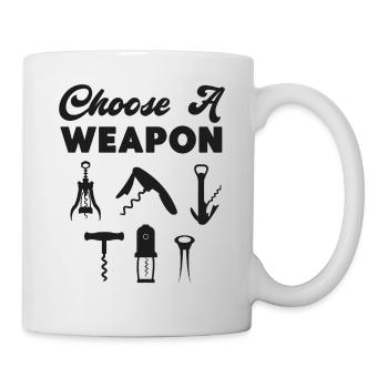 Dégustation de vin de sommelier - Mug blanc - blanc - Droite