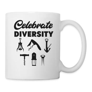 Dégustation de vin de sommelier - Mug blanc - blanc - Droite