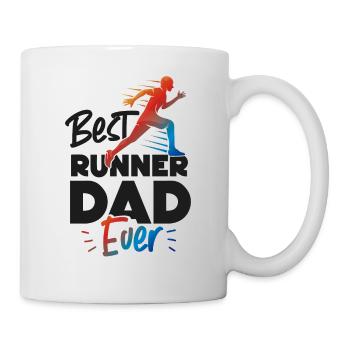 Running Runner Half Marathon Dad - Tasse - Weiß - Rechts