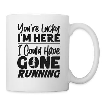 Running Runner Half Marathon - Tasse - Weiß - Rechts