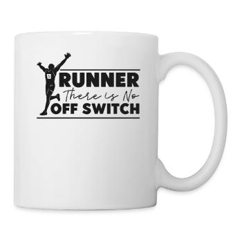 Running Runner Half Marathon - Tasse - Weiß - Rechts