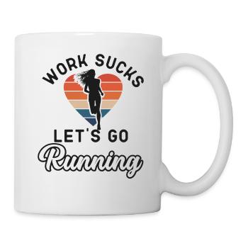 Running Runner Half Marathon - Tasse - Weiß - Rechts
