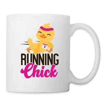 Running Runner Half Marathon - Tasse - Weiß - Rechts