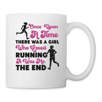 Running Runner Half Marathon Girl - Tasse - Weiß - Rechts