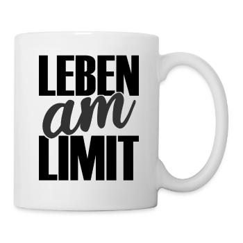 Leben am Limit - Tasse - Weiß - Rechts