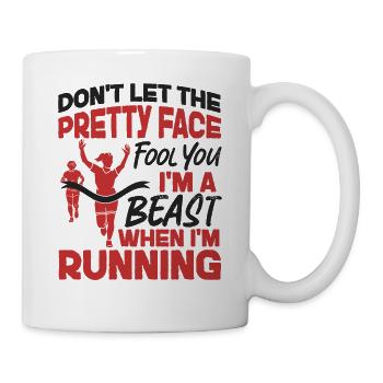 Running Runner Semi-Marathon Fille - Mug blanc - blanc - Droite