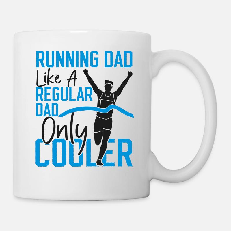 Running Runner Half Marathon Dad - Tasse - Weiß