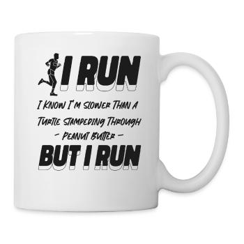 Running Runner Semi-Marathon I Run - Mug blanc - blanc - Droite