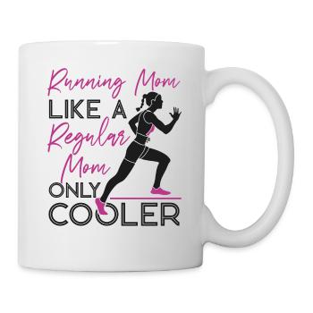 Running Runner Semi-Marathon Maman - Mug blanc - blanc - Droite