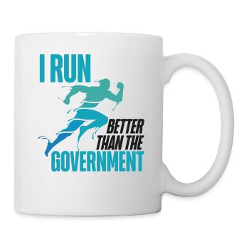 Running Runner Half Marathon I Run - Mug - white - Right