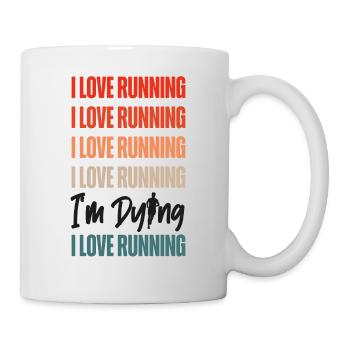 Running Runner Half Marathon - Tasse - Weiß - Rechts