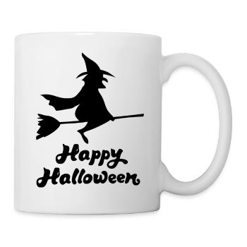 Happy halloween sorcière - Mug blanc - blanc - Droite