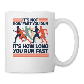Running Runner Half Marathon It's - Tasse - Weiß - Rechts