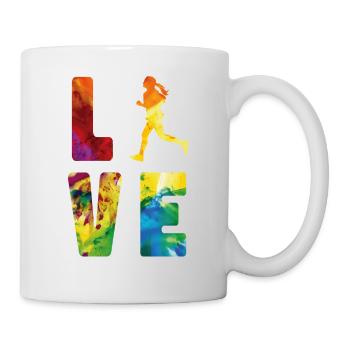 Running Runner Half Marathon - Mug - white - Right