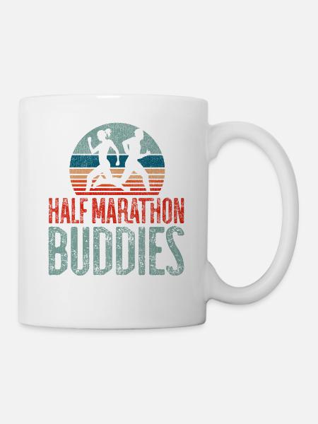 Running Runner Half Marathon - Mug - white