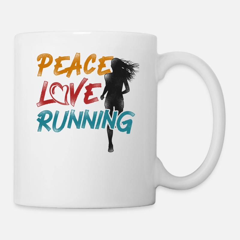 Running Runner Half Marathon - Tasse - Weiß