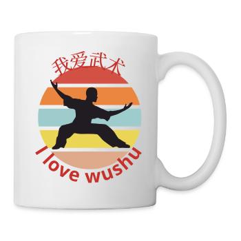 I love wushu - Tasse - Weiß - Rechts