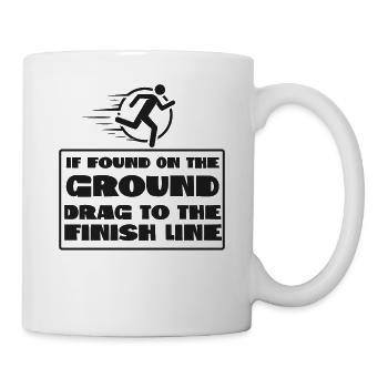 Running Runner Semi-marathon si - Mug blanc - blanc - Droite