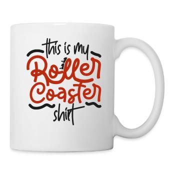 Montagnes russes C’est mon rouleau - Mug blanc - blanc - Droite