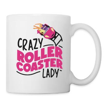 Roller Coaster Girl Crazy Roller - Tasse - Weiß - Rechts