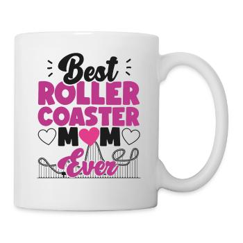 Montagnes russes Maman Mère Meilleur - Mug blanc - blanc - Droite