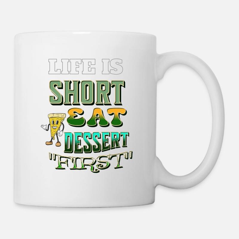 Life is short - Mug - white