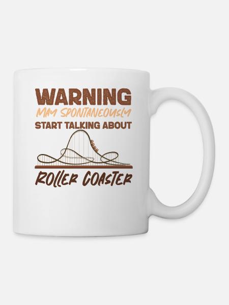 Roller Coaster Warning May - Mug - white