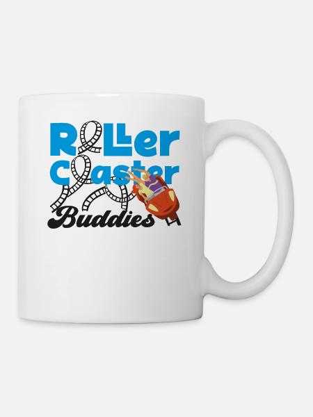 Roller Coaster Friends Besties - Tasse - Weiß