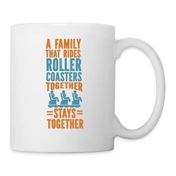 Scooter Coaster A Family That Rides - Mug - white - Right
