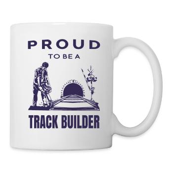 Stolzer Gleisbauer - Tasse - Weiß - Rechts