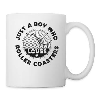 Montagnes russes Juste un garçon qui - Mug blanc - blanc - Droite