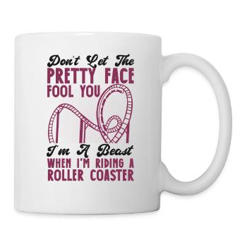 Roller Coaster Don't Let The - Tasse - Weiß - Rechts