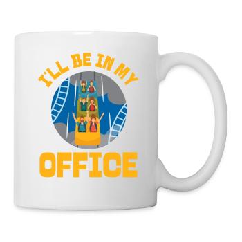 Montagnes russes je serai dans mon - Mug blanc - blanc - Droite