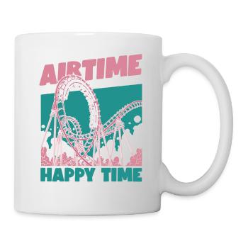 Roller Coaster Airtime Happy Time - Tasse - Weiß - Rechts