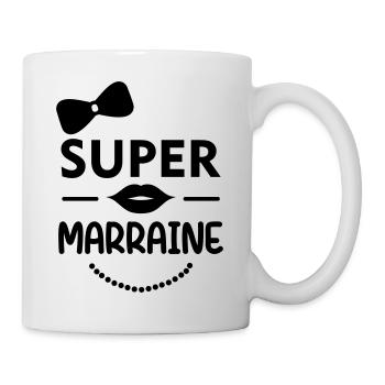 Super Marraine, famille, humour, fun - Mug blanc - blanc - Droite