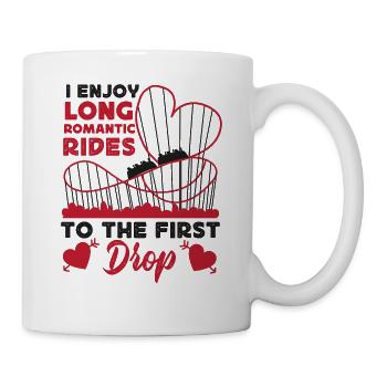 Roller Coaster Heart I Enjoy Long - Tasse - Weiß - Rechts