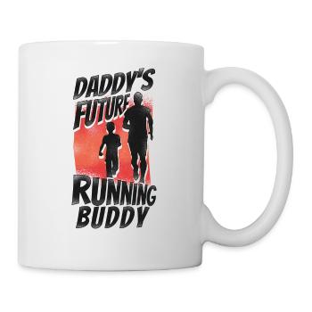 Coureur de course Semi-marathon Papa - Mug blanc - blanc - Droite