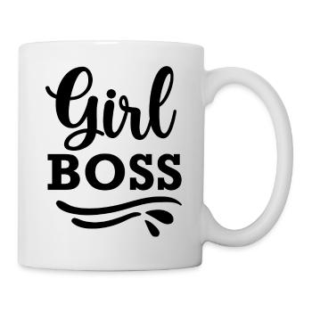 Girl boss - citation positive - Mug blanc - blanc - Droite