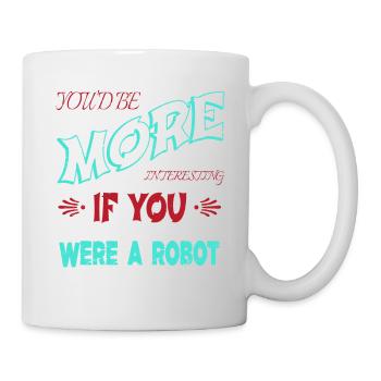 sci fi christmas pajama funny gift geek automatic - Tasse - Weiß - Rechts