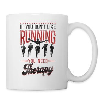 Running Runner Half Marathon - Tasse - Weiß - Rechts