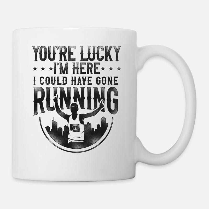 Running Runner Half Marathon - Tasse - Weiß