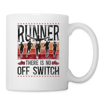 Running Runner Half Marathon - Tasse - Weiß - Rechts