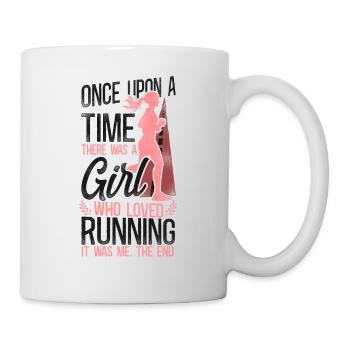 Running Runner Half Marathon Girl - Tasse - Weiß - Rechts