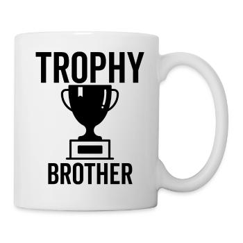 Trophäe Bruder - Tasse - Weiß - Rechts