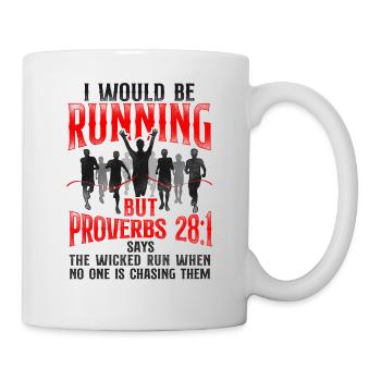 Running Runner Half Marathon - Tasse - Weiß - Rechts