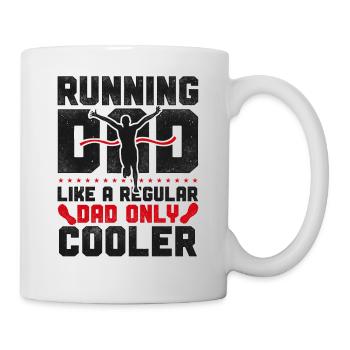 Coureur de course Semi-marathon Papa - Mug blanc - blanc - Droite