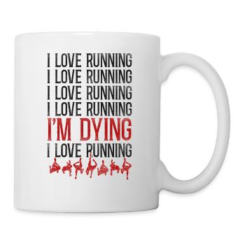 Running Runner Half Marathon - Tasse - Weiß - Rechts