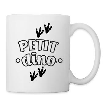 Petit dinosaure empreintes dino - Mug blanc - blanc - Droite