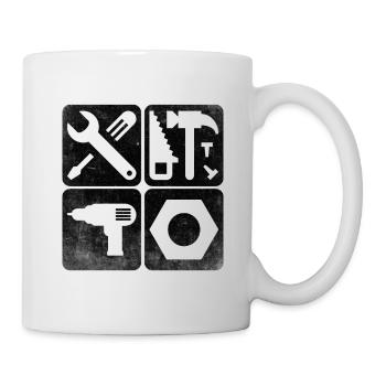 Outils Outillage mécanique - Mug blanc - blanc - Droite
