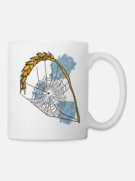 Spinnennetz - Tasse - Weiß